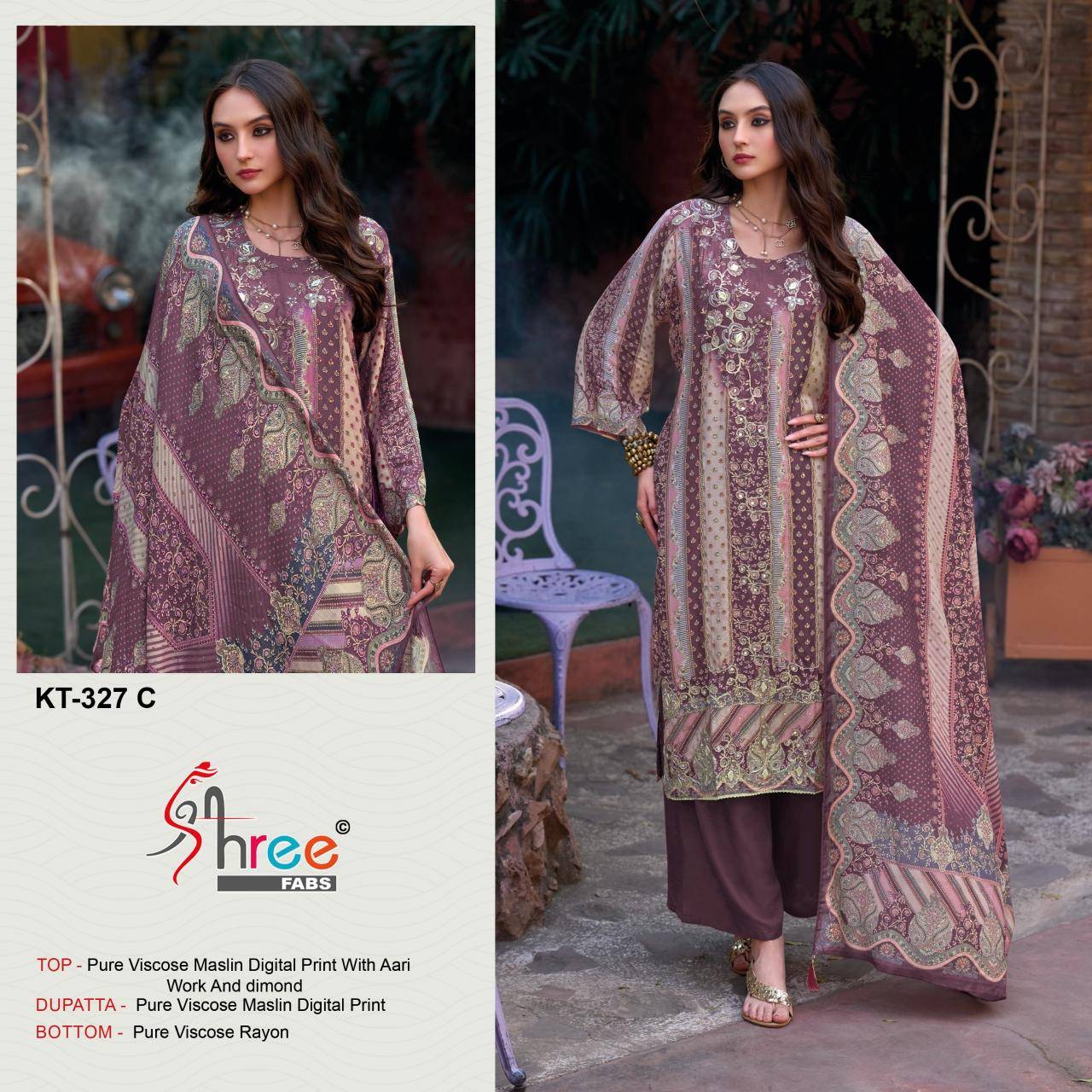 Shree fabs KT - 327 Wholesale dress material dealers in india